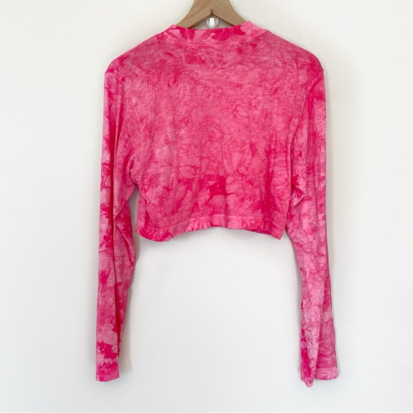 COTTON CITIZEN Women's Tokyo Crop Shirt in Hot Pink Crystal size XS - Picture 8 of 8